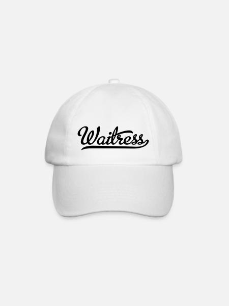 Kellnerin - Baseballkappe - Weiß/Weiß