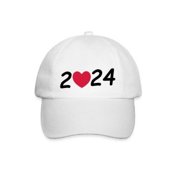 2024 - Baseballkappe - Weiß/Weiß - Vorne