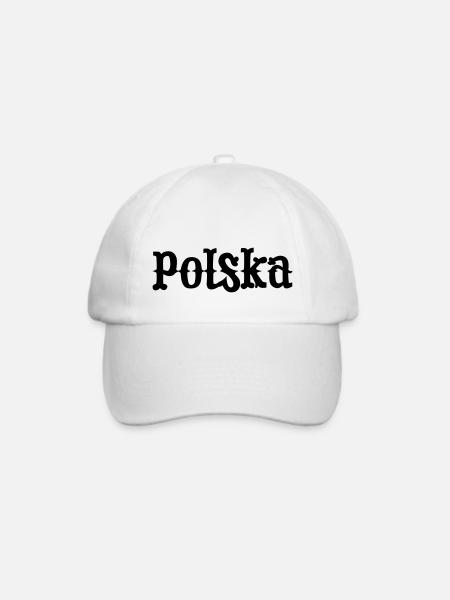 Polska Poland - Baseballkappe - Weiß/Weiß
