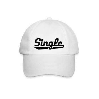 Single - Baseballkappe - Weiß/Weiß - Vorne