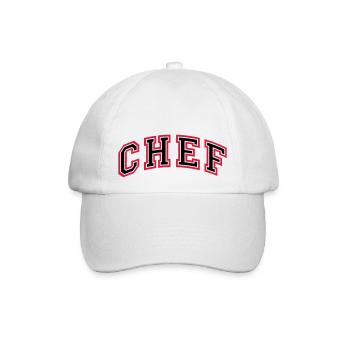 Stolzer Chef Farbwechsel möglich - Baseballkappe - Weiß/Weiß - Vorne