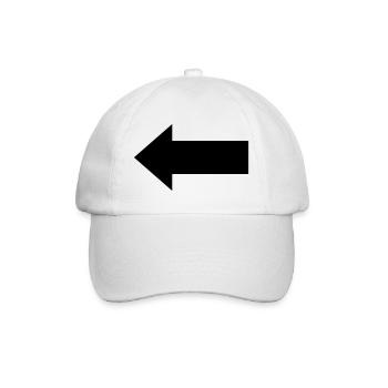 Pfeil - Baseballkappe - Weiß/Weiß - Vorne