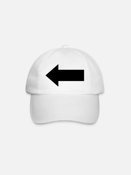 Pfeil - Baseballkappe - Weiß/Weiß