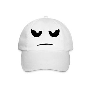 Böser Blick nicht anfassen lustig gamer - Baseballkappe - Weiß/Weiß - Vorne