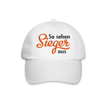 Sieger - Baseballkappe - Weiß/Weiß - Vorne