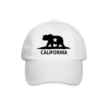 california - Baseballkappe - Weiß/Weiß - Vorne