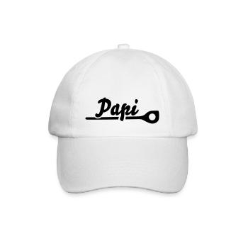 Papi - Baseballkappe - Weiß/Weiß - Vorne