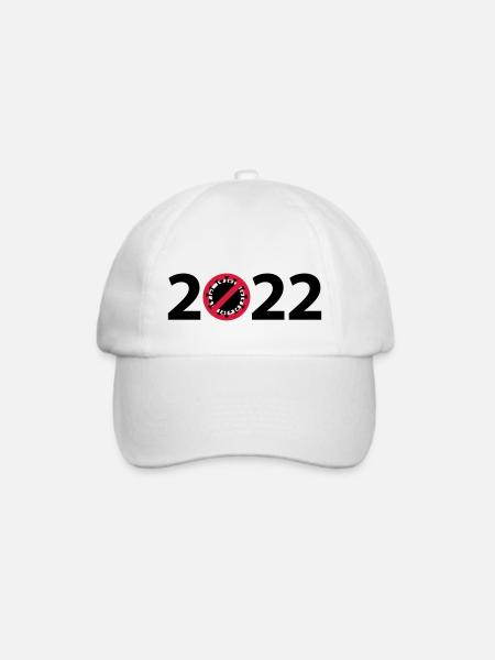 2022 Anti Corona Virus - Baseballkappe - Weiß/Weiß