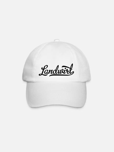 Landwirt - Baseballkappe - Weiß/Weiß