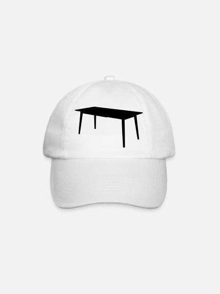 Tisch - Baseballkappe - Weiß/Weiß