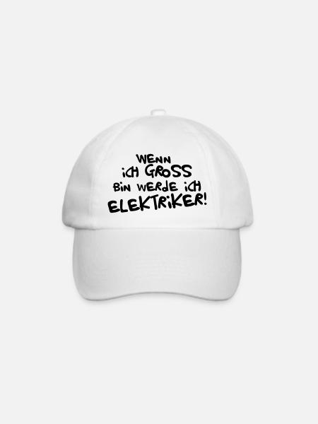 Ich werde Elektriker - Baseballkappe - Weiß/Weiß