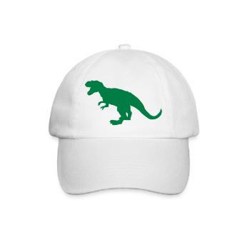 Tyrannosaurus Rex - Baseballkappe - Weiß/Weiß - Vorne