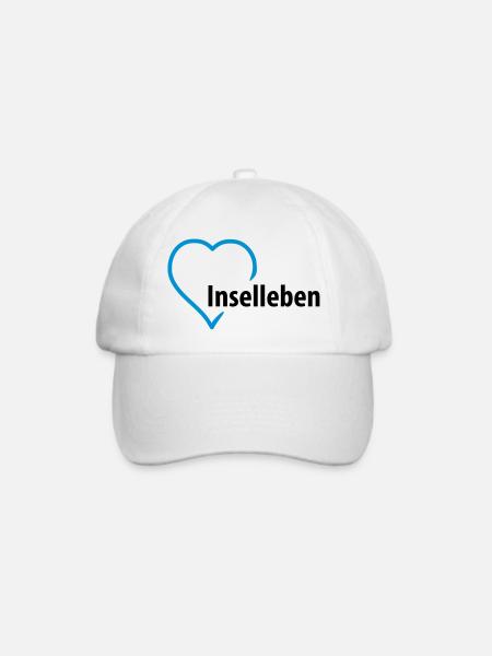 inselleben__f2 - Baseballkappe - Weiß/Weiß
