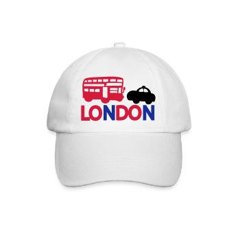 LONDON CAP BLACK & RED BUS - Baseballkappe - Weiß/Weiß - Vorne