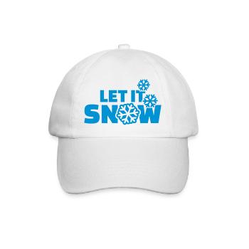 Schnee - Baseballkappe - Weiß/Weiß - Vorne