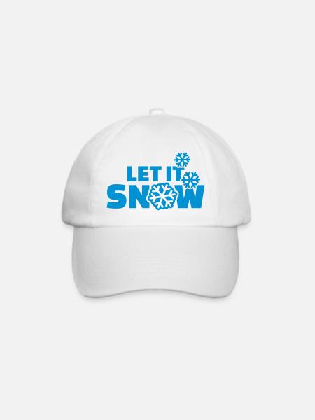 Schnee - Baseballkappe - Weiß/Weiß