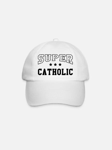 Christlich / Christ / Katholisch / Religion - Baseballkappe - Weiß/Weiß