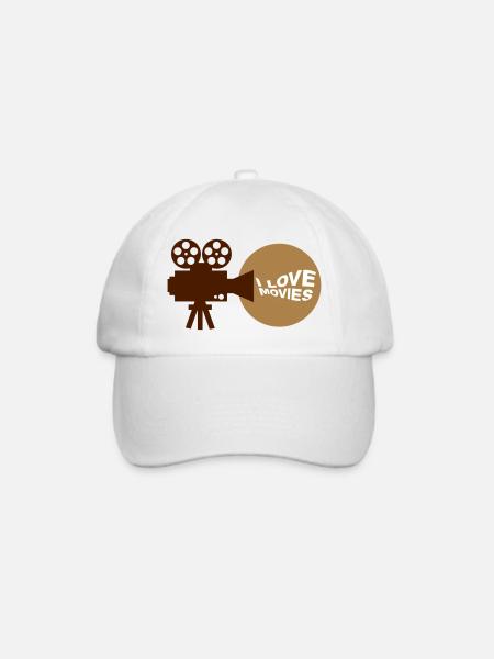 Ich liebe Kino Light 3c Kinoprojektor - Baseballkappe - Weiß/Weiß