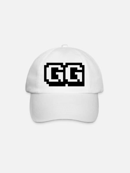 Nerd Good Game - Baseballkappe - Weiß/Weiß