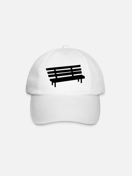 Parkbank - Baseballkappe - Weiß/Weiß
