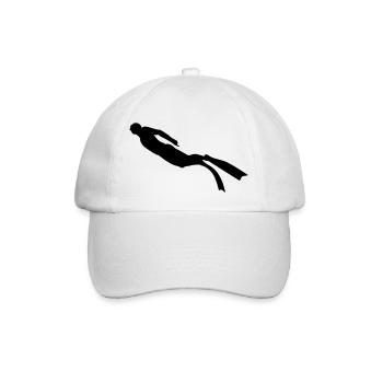 Diver freediving 2 - Baseballkappe - Weiß/Weiß - Vorne