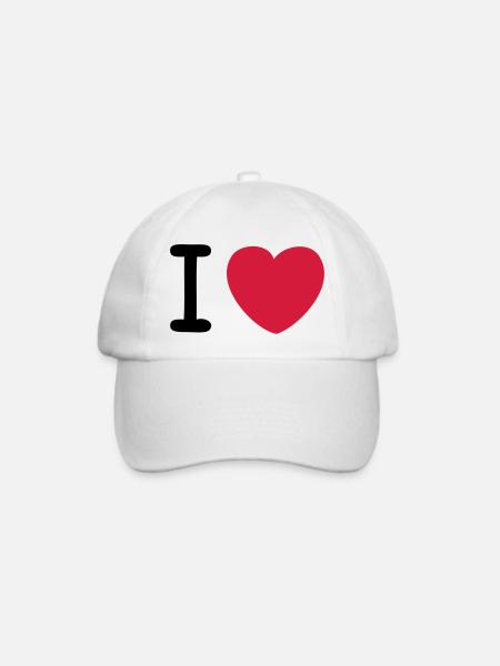 I love Original - Baseballkappe - Weiß/Weiß