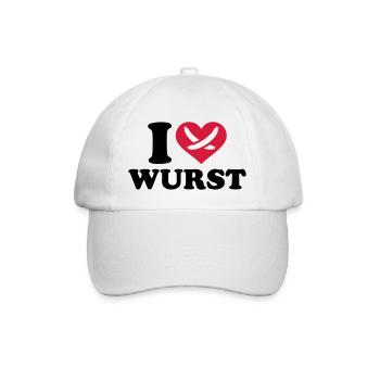 Wurst - Baseballkappe - Weiß/Weiß - Vorne