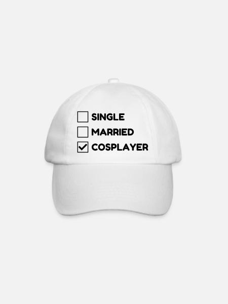 Cosplay / Cosplayer / Manga / Geek - Baseballkappe - Weiß/Weiß