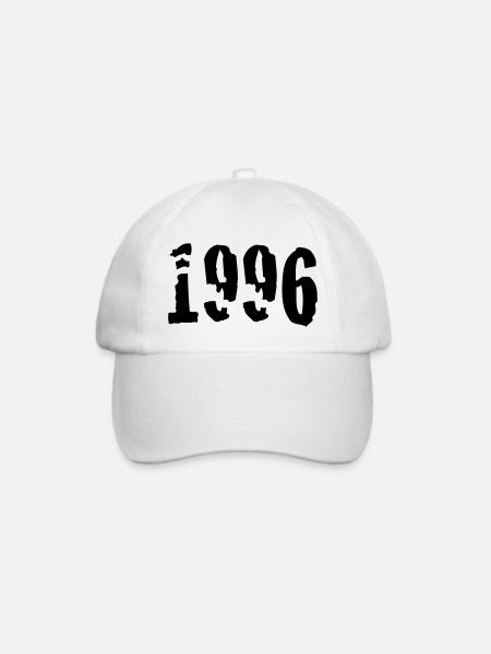 1996 - Baseballkappe - Weiß/Weiß