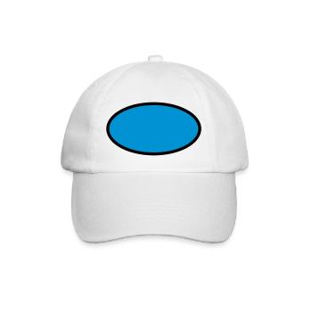 Oval (fertigen) - Baseballkappe - Weiß/Weiß - Vorne