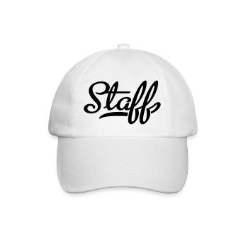 Staff - Baseballkappe - Weiß/Weiß - Vorne