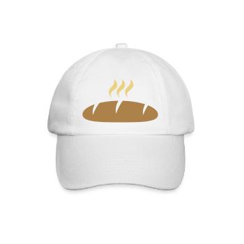 brot - Baseballkappe - Weiß/Weiß - Vorne