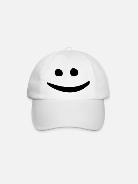 lächeln - Baseballkappe - Weiß/Weiß