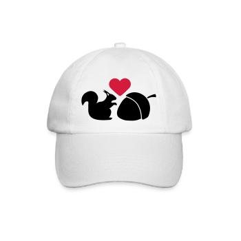 Squirrel Nut Love - Baseballkappe - Weiß/Weiß - Vorne