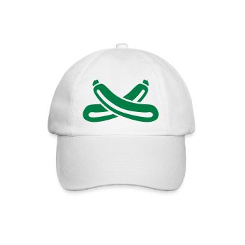 Zucchini - Baseballkappe - Weiß/Weiß - Vorne