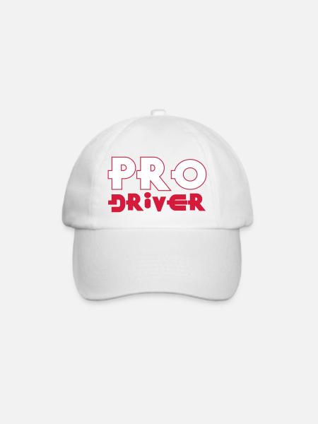 Pro Driver - Baseballkappe - Weiß/Weiß
