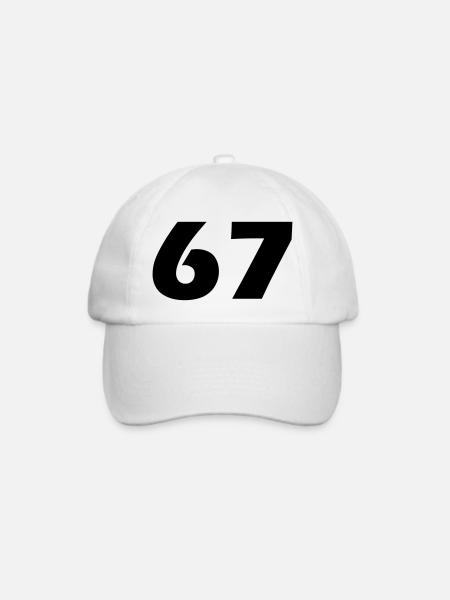 67 - Baseballkappe - Weiß/Weiß