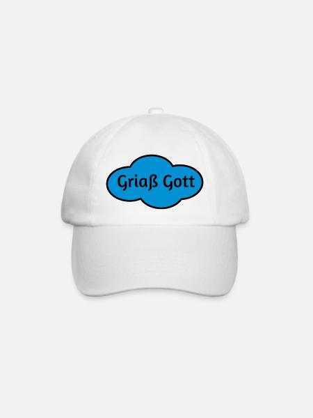 Griaß Gott - Baseballkappe - Weiß/Weiß