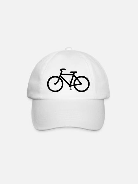 Fahrrad - Baseballkappe - Weiß/Weiß