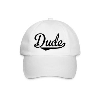 dude - Baseballkappe - Weiß/Weiß - Vorne