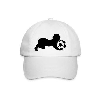 Soccer Ball Baby - Baseballkappe - Weiß/Weiß - Vorne