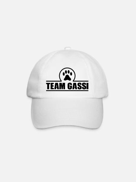 team gassi - Baseballkappe - Weiß/Weiß