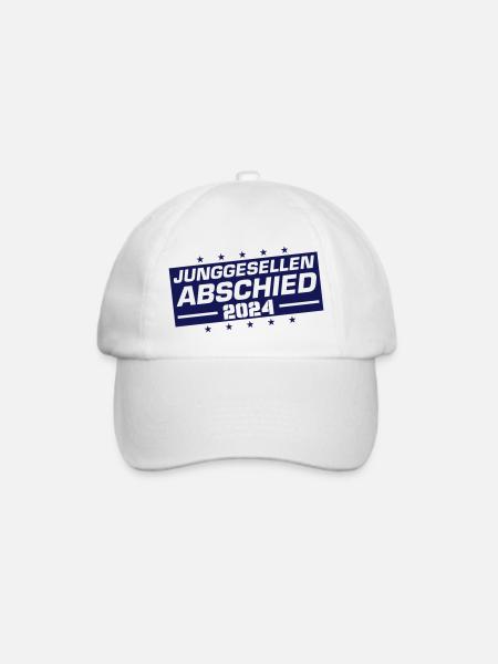 junggesellen abschied 2024 - Baseballkappe - Weiß/Weiß