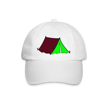 zelt - Baseballkappe - Weiß/Weiß - Vorne