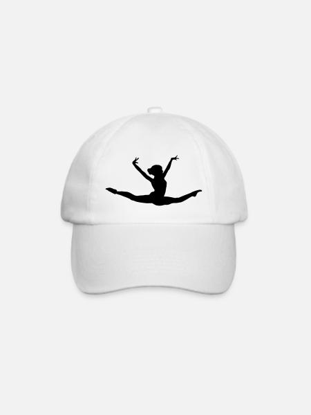 turnen, turner, turnerin, gymnastics - Baseballkappe - Weiß/Weiß