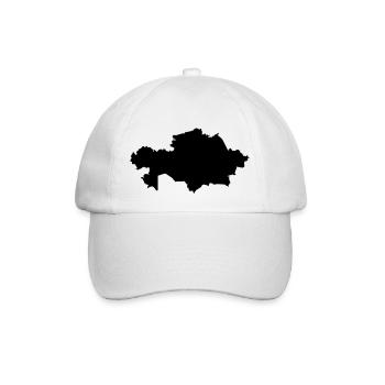 Kasachstan - Baseballkappe - Weiß/Weiß - Vorne