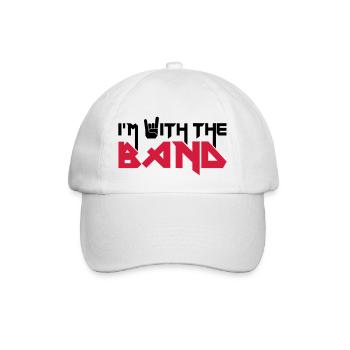 I'm with the Band - Baseballkappe - Weiß/Weiß - Vorne