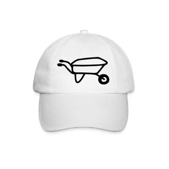 Schubkarre - line - Baseballkappe - Weiß/Weiß - Vorne