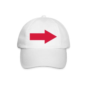 pfeil - Baseballkappe - Weiß/Weiß - Vorne