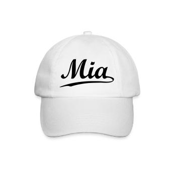 mia - Baseballkappe - Weiß/Weiß - Vorne